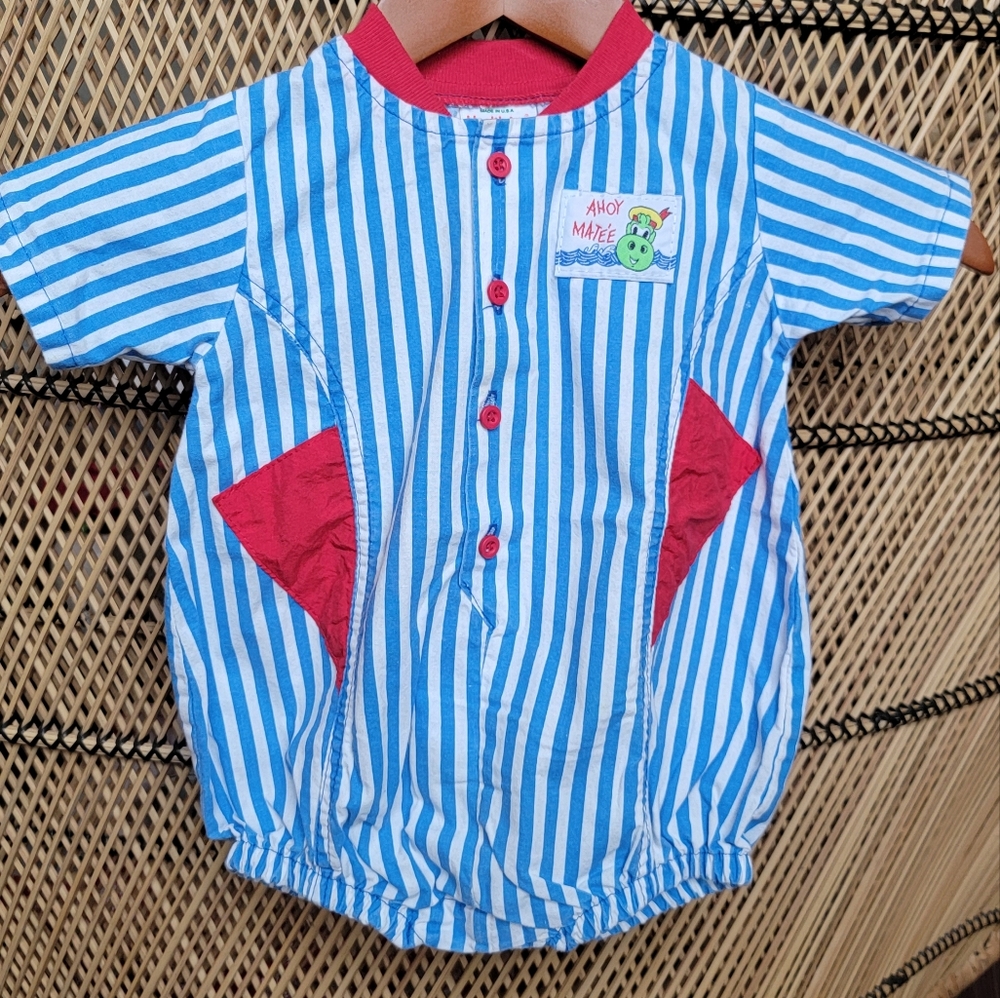 VINTAGE Baby boy romper